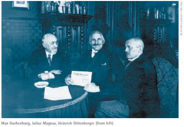 Max Hachenburg, Julius Magnus, Heinrich Dittenberger
