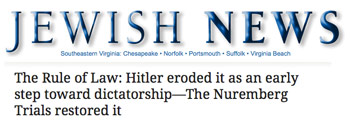 Jewish News - The Rule of Law: Hitler Eroded